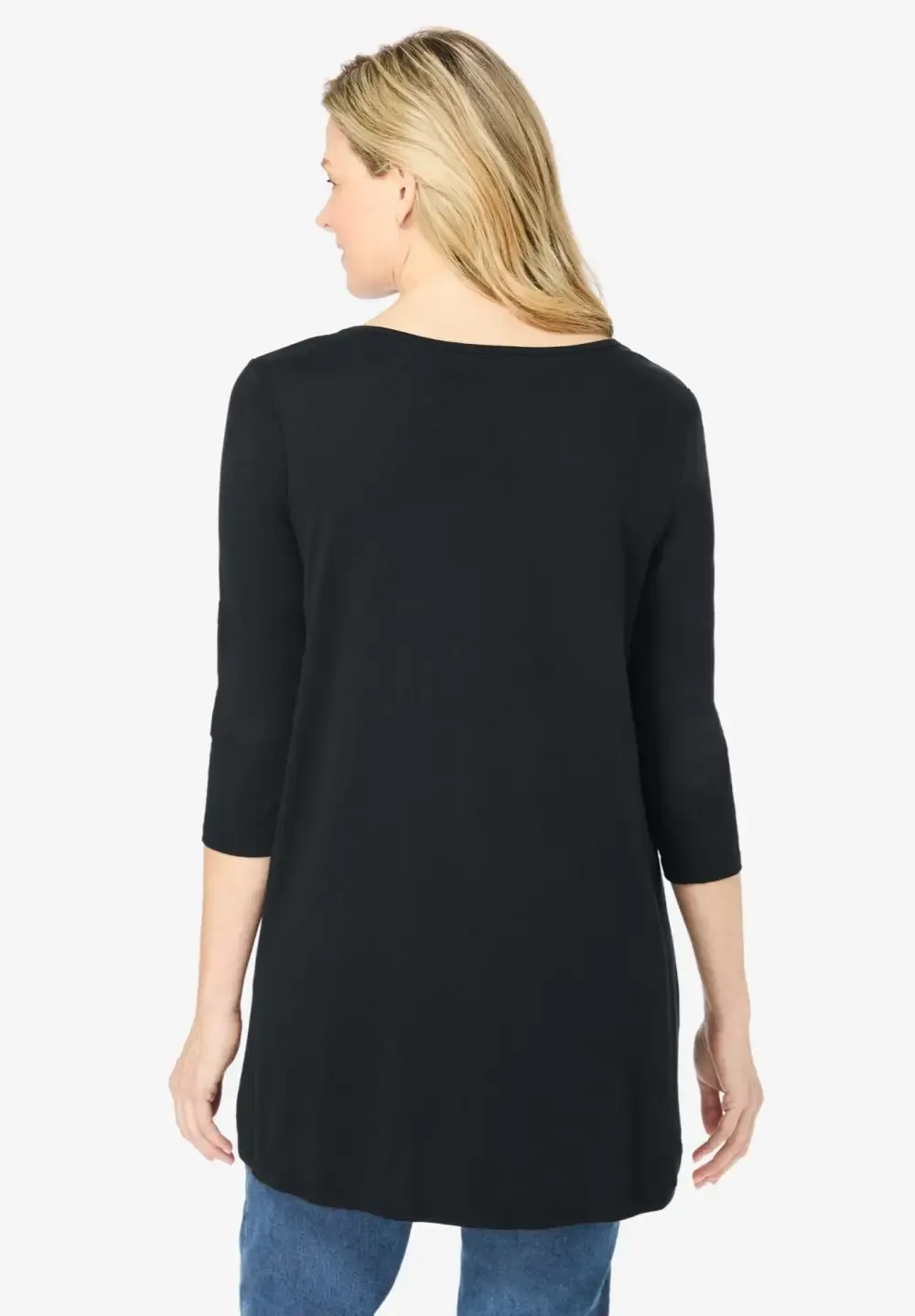 V-Neck Pintucked Tunic