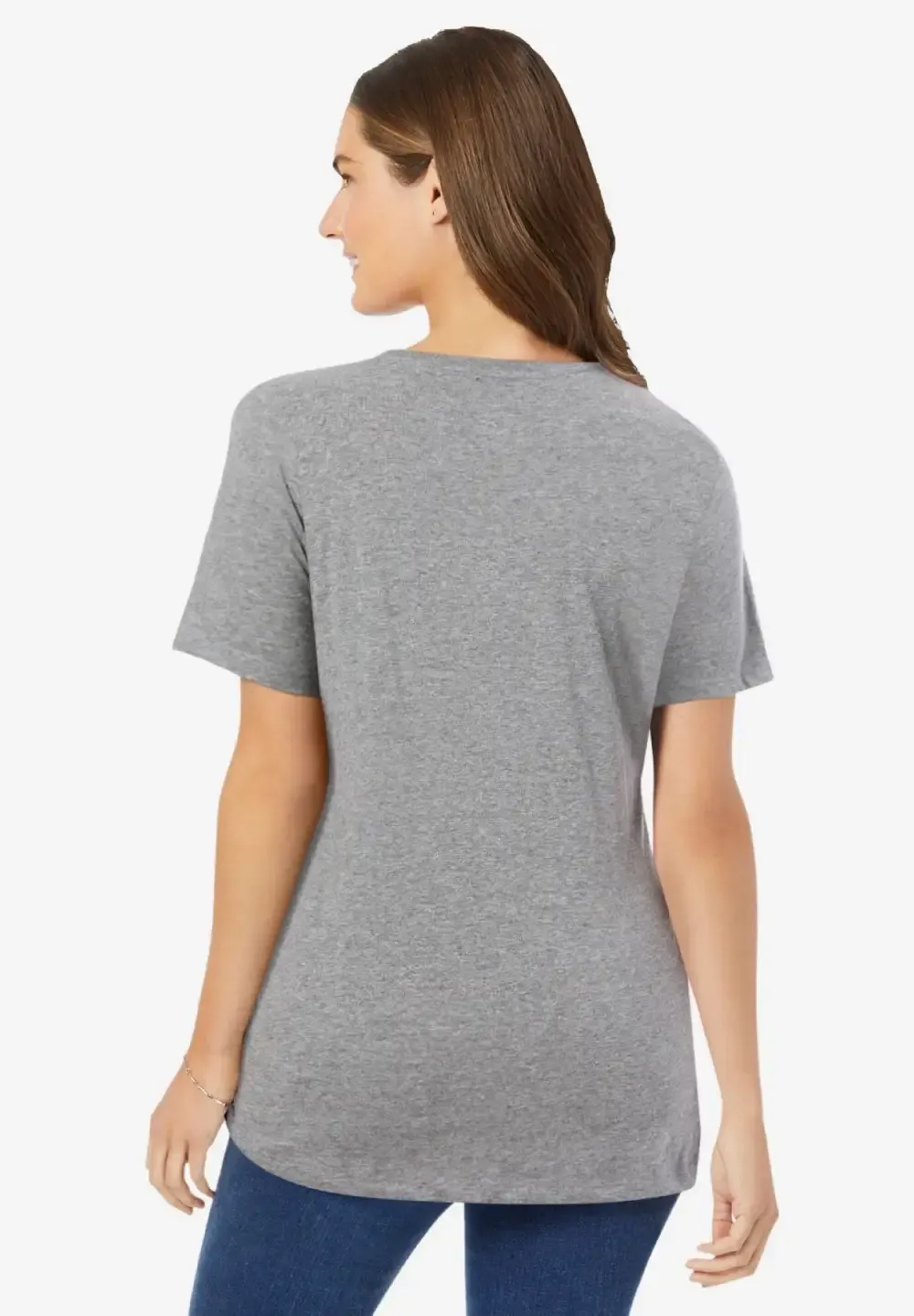 Perfect Short-Sleeve V-Neck Tee