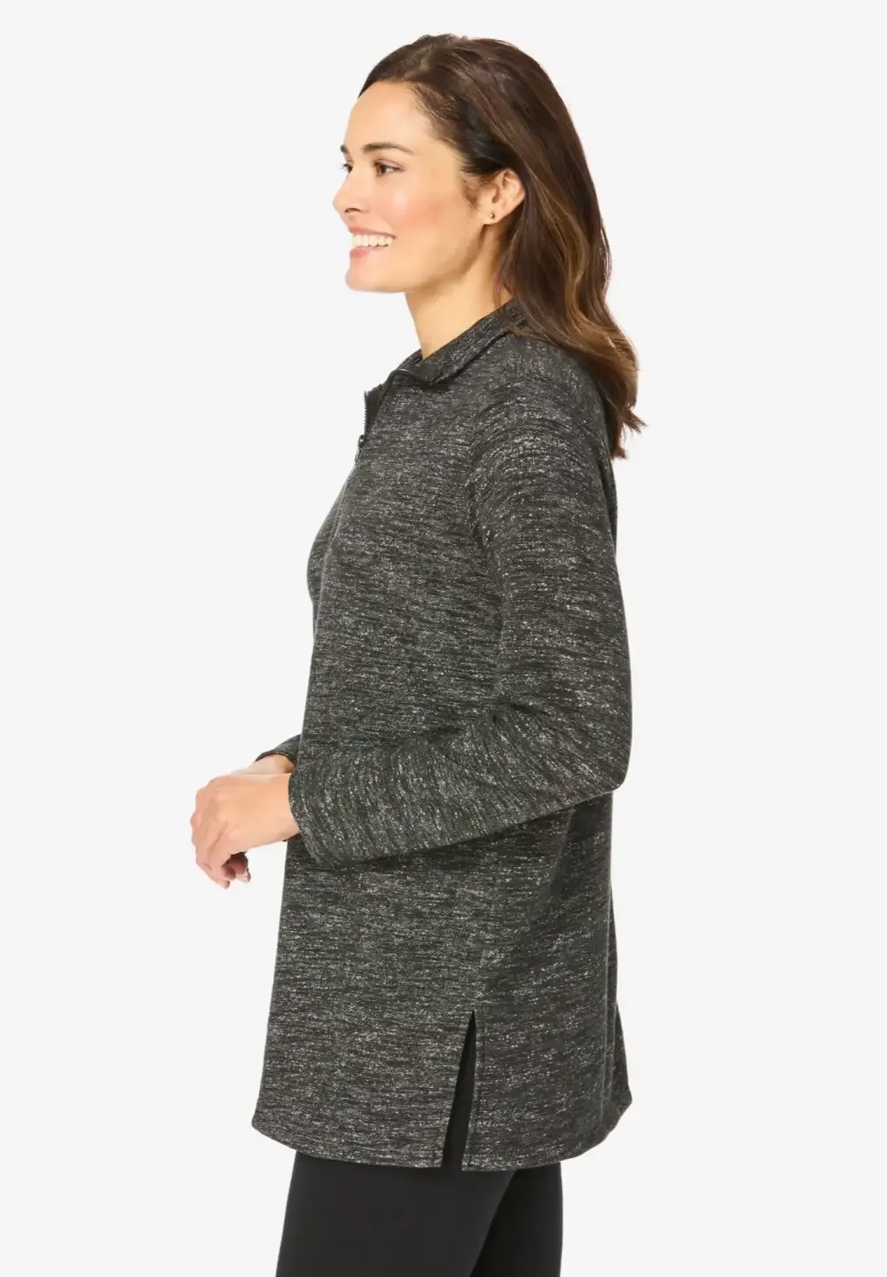 French Terry Quarter-Zip Sweatshirt