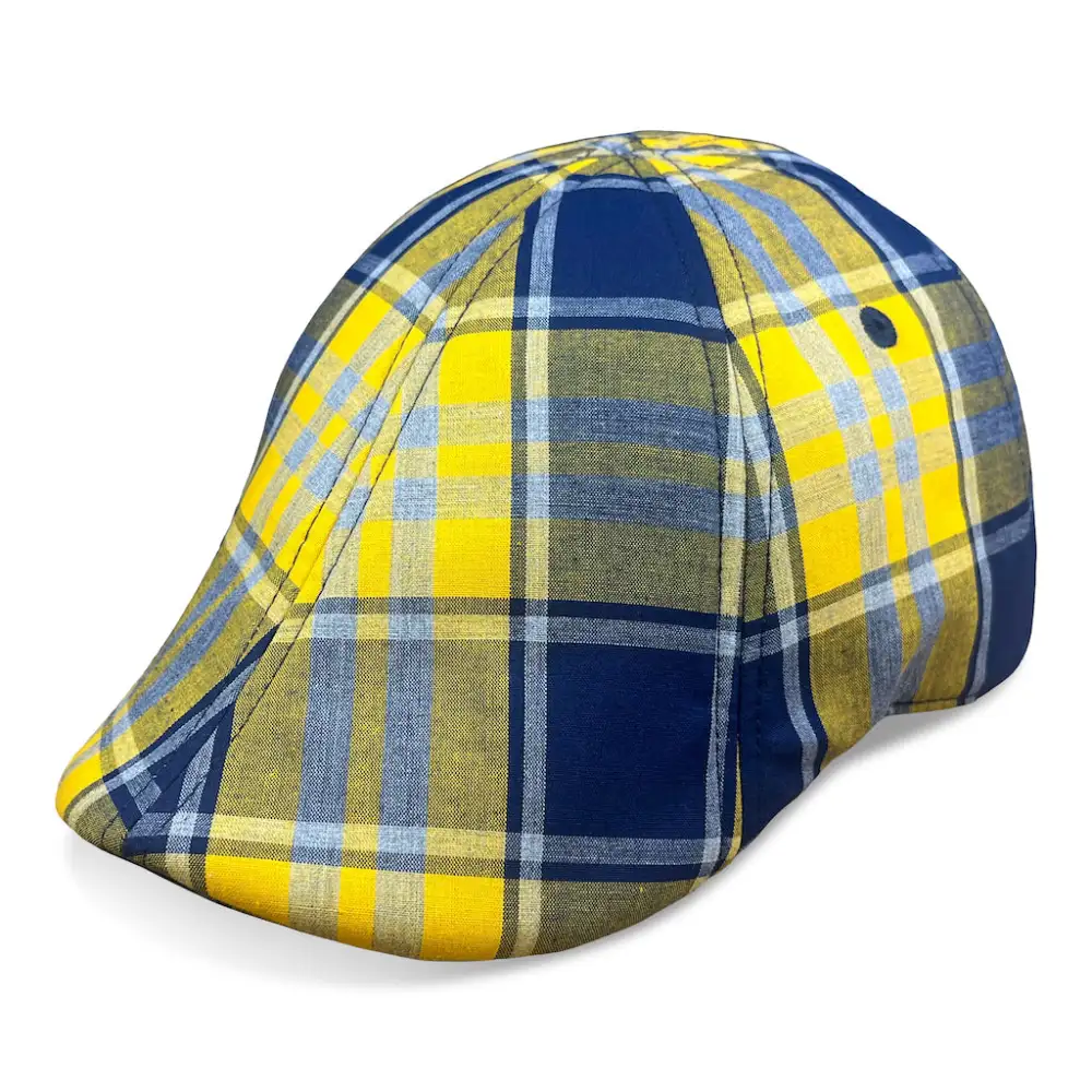 The Sweetwater Plaid Trainer Boston Scally Cap - Goldwater