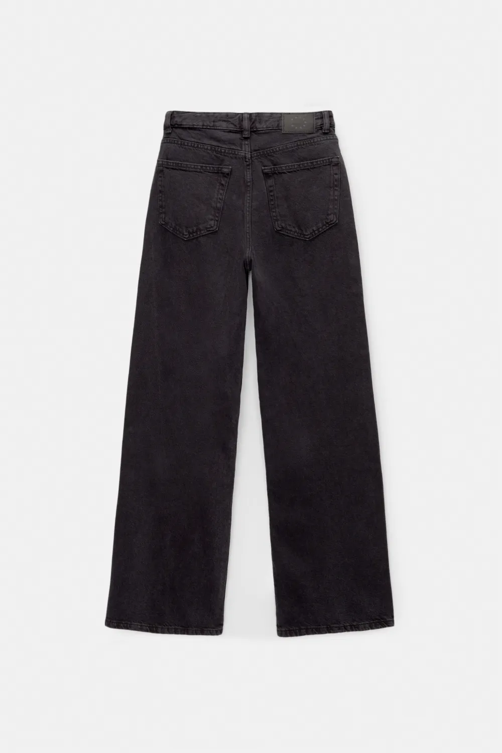 Jeans wide leg tiro alto