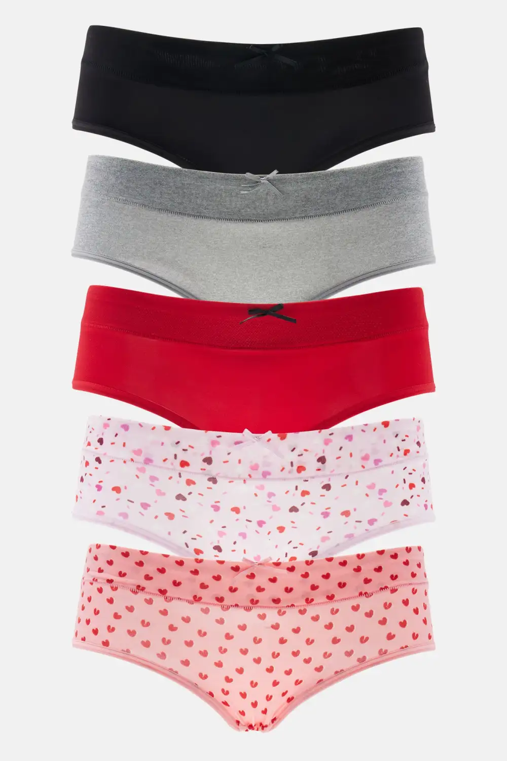 Cutie Pie 5 Pack Hipster Panties - Pink/combo