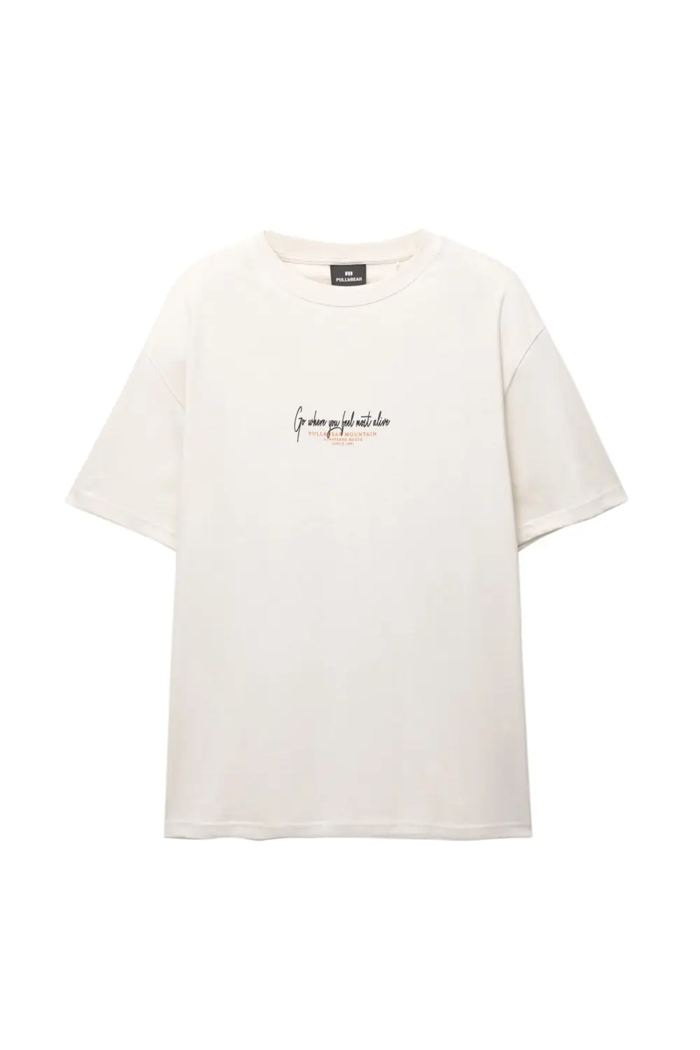 Short sleeve T-shirt with a landscape graphic