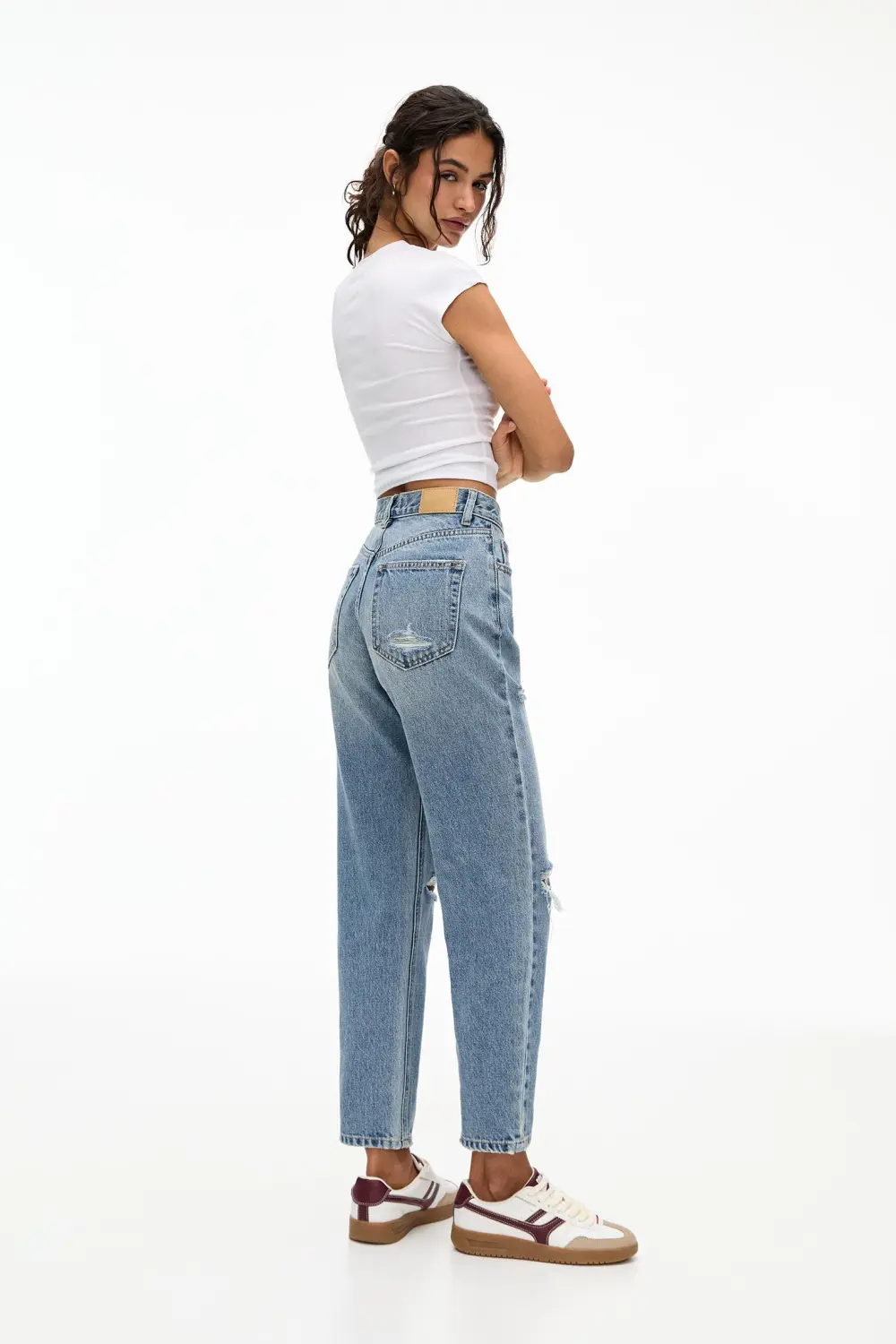 Jeans mom rotos