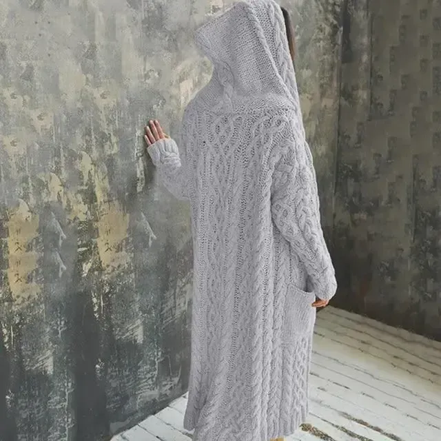 Casual Loose Stripped Hooded Coat��?Clearance Sale��