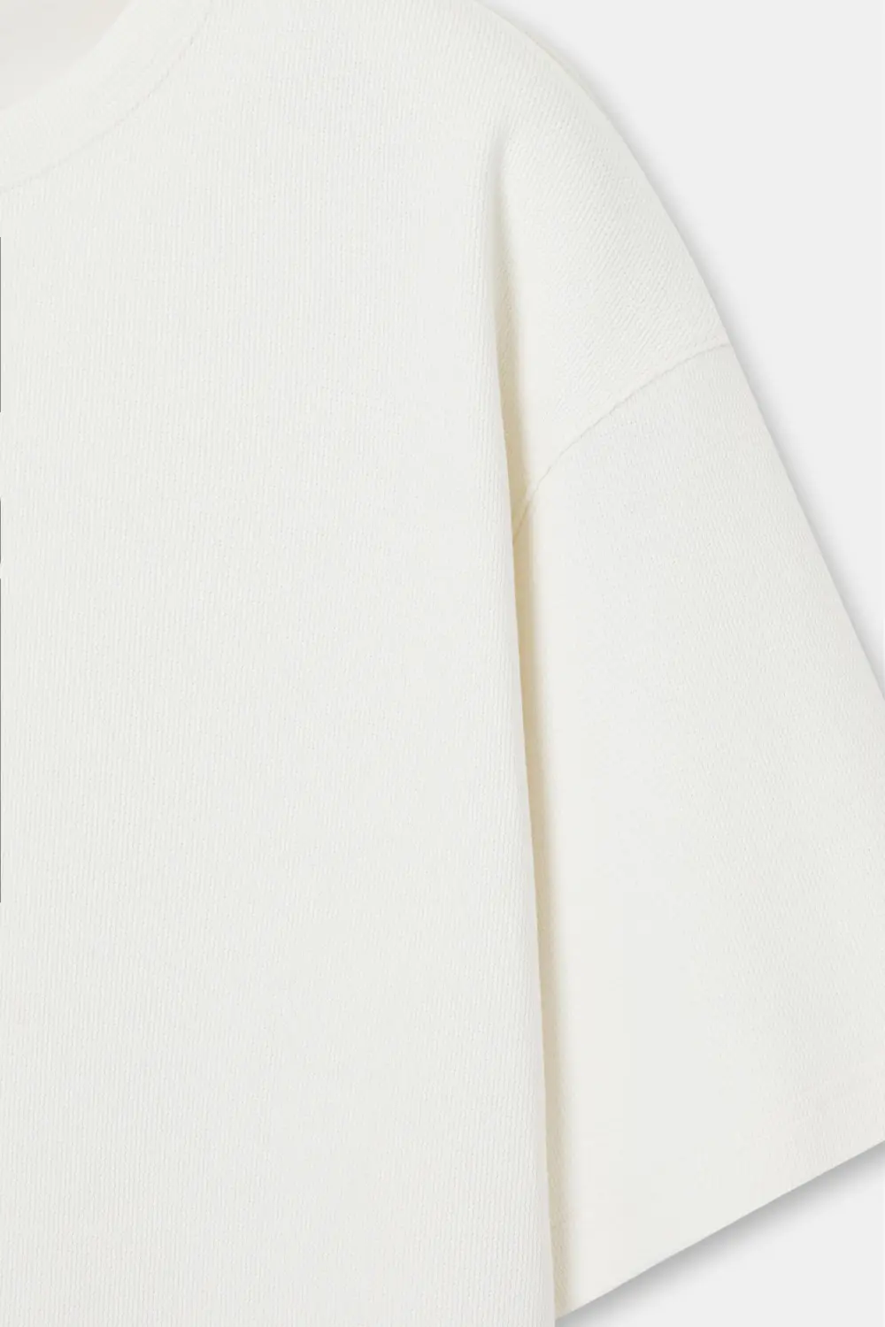 Basic short sleeve textured T-shirt
