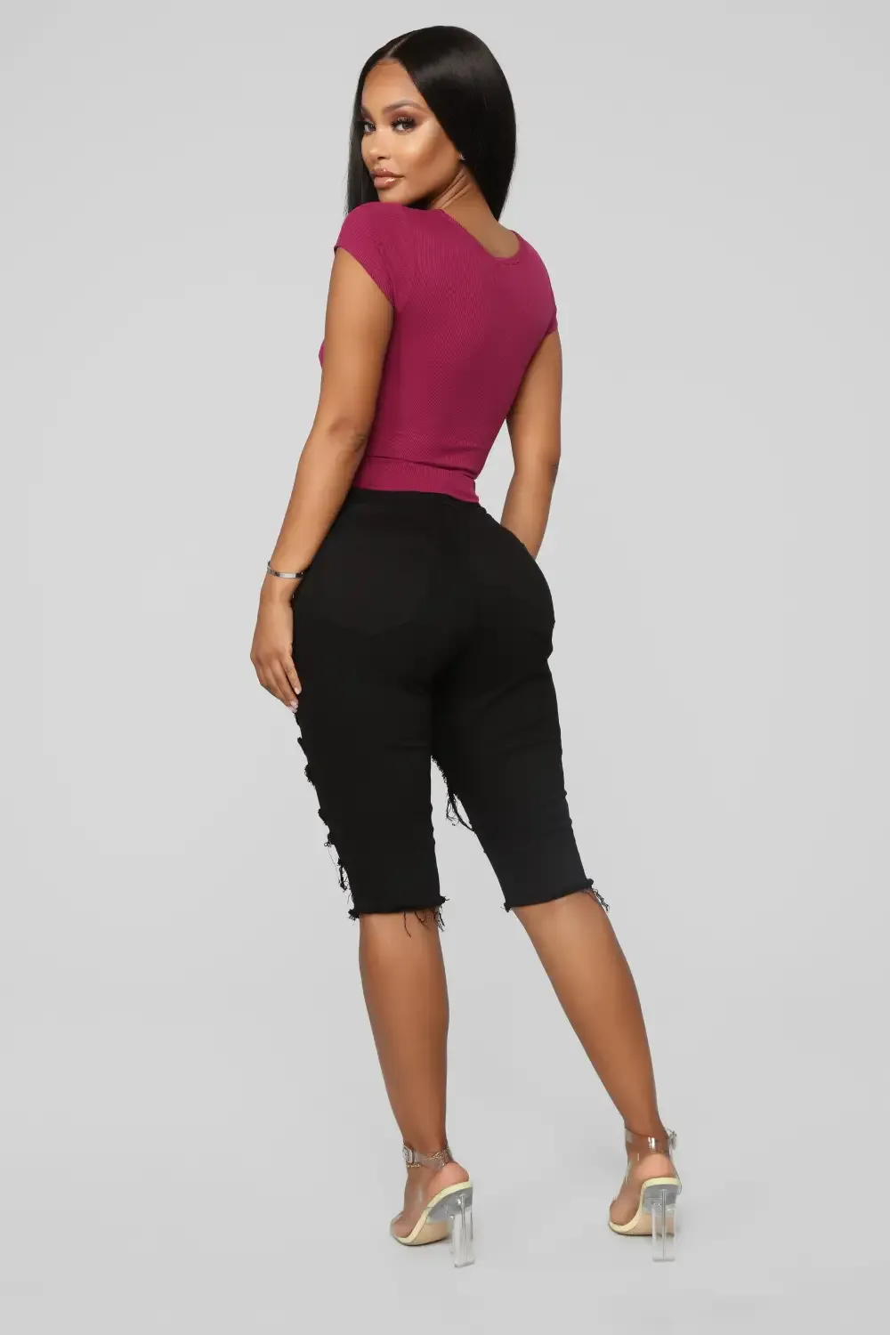 Taking The High Road Bermuda Shorts - Black