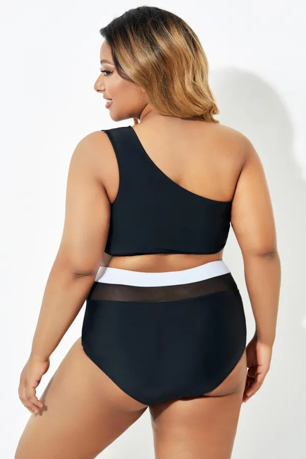 Trendy One shoulder  Bikini Top for Lady