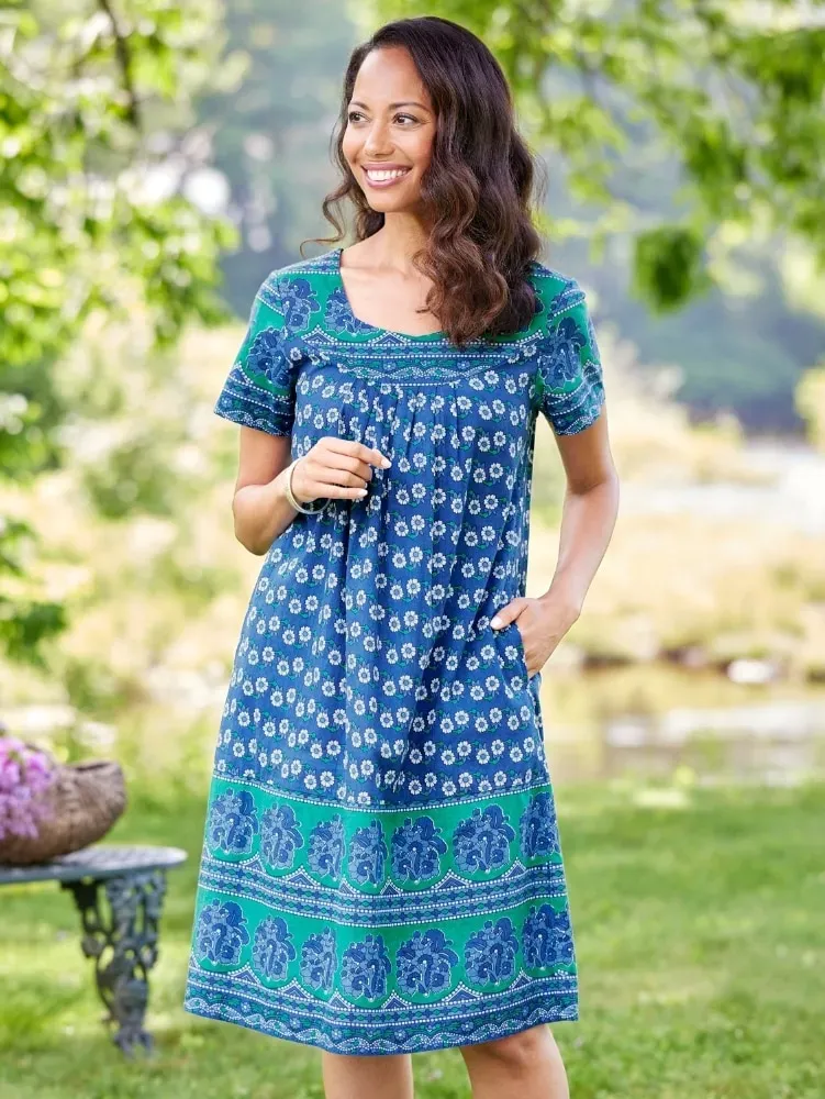 Knee-Length Cotton Muumuu