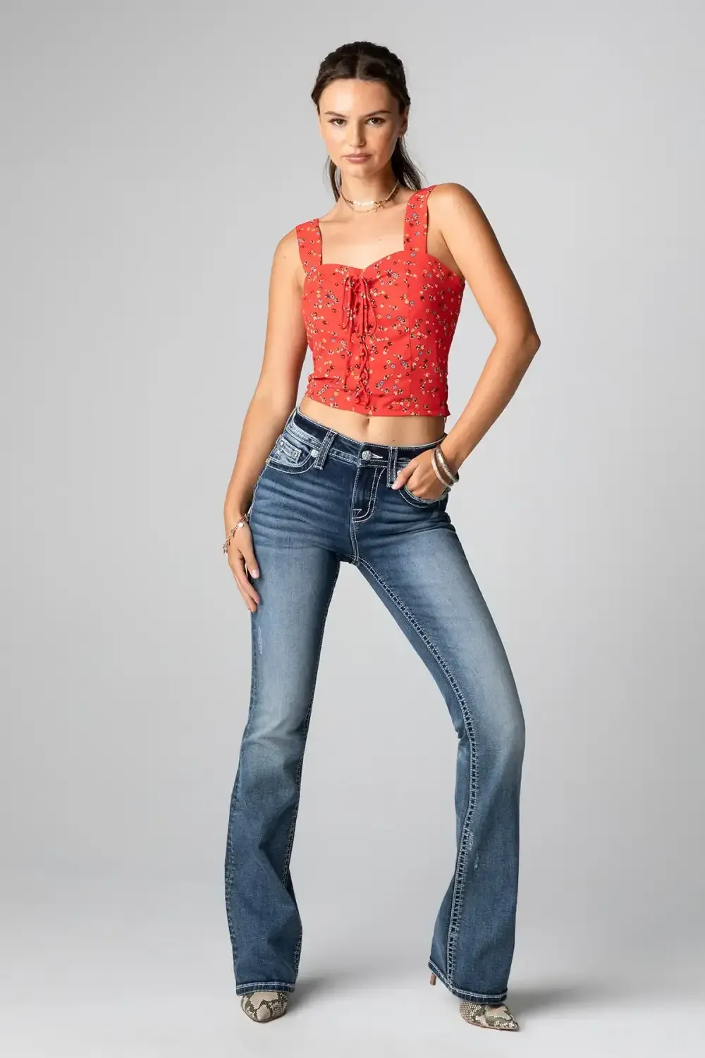 Tan M Life Bootcut Jeans