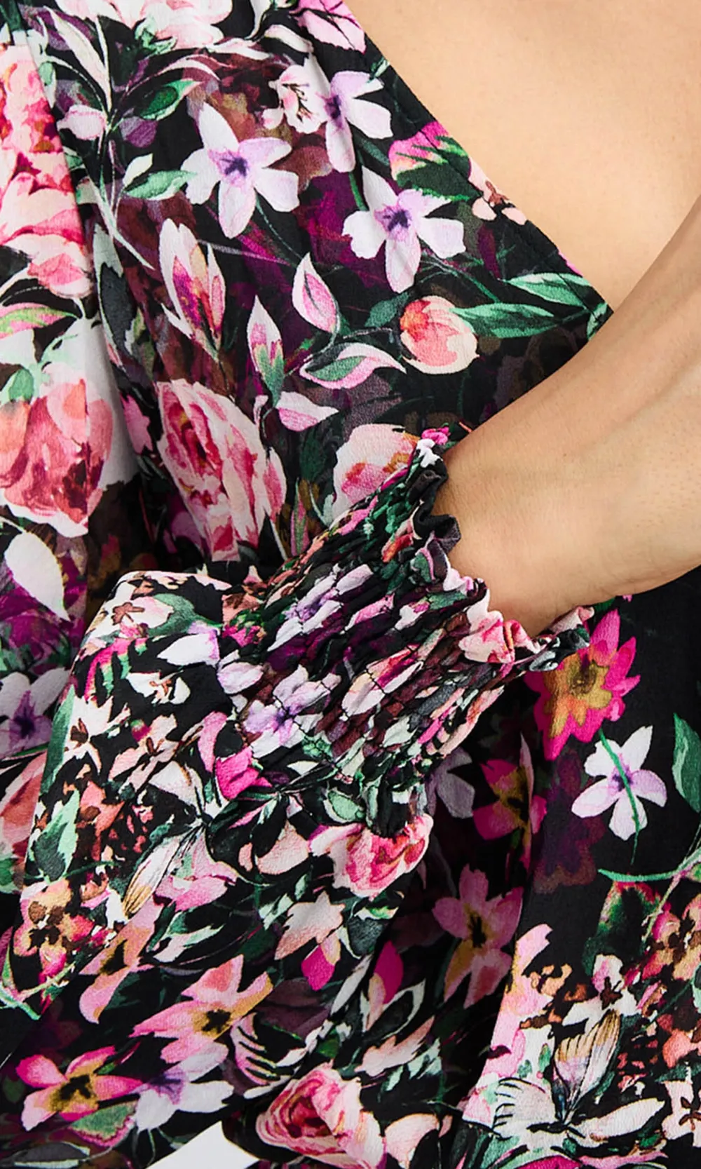 Avanna Floral Wrap Blouse