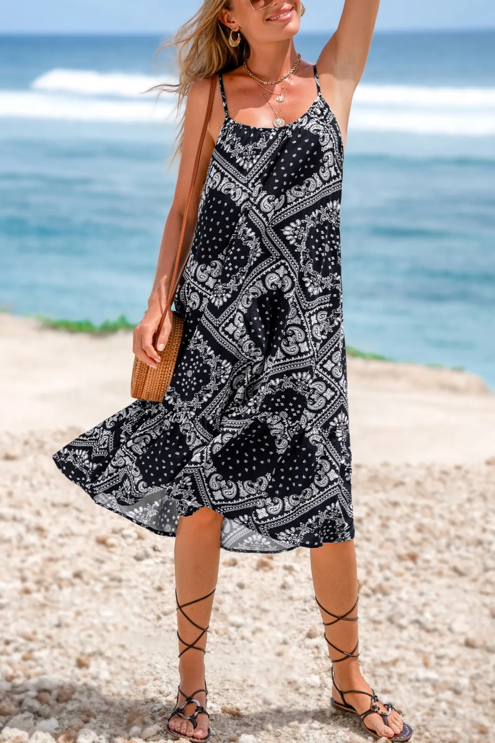 Desert Soul Paisley Midi Dress
