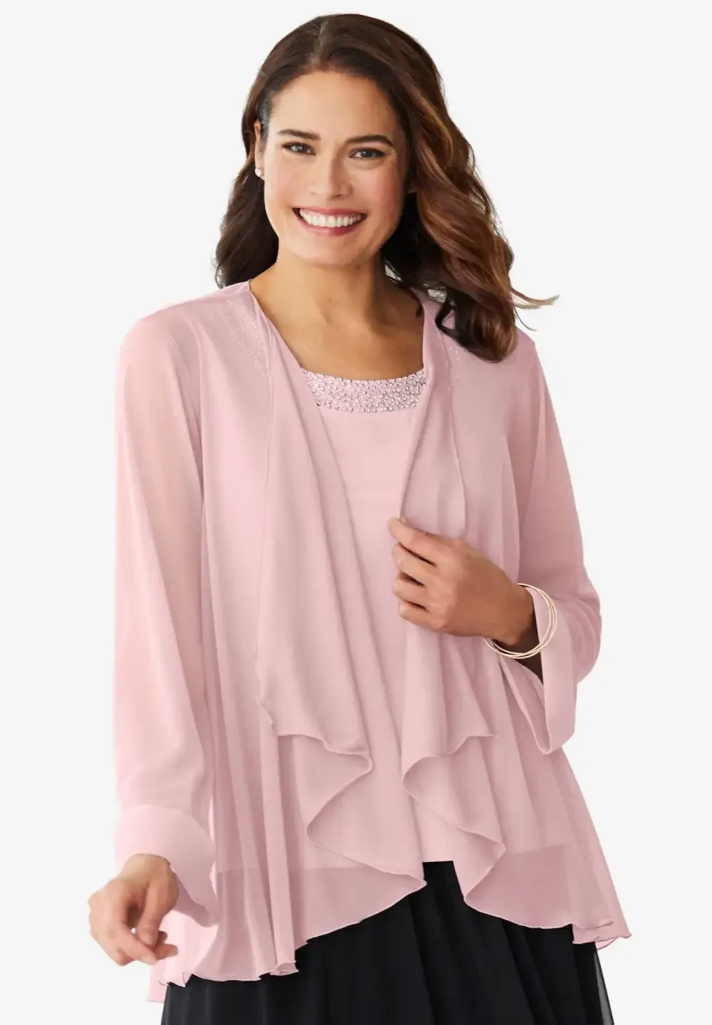 2-piece Sheer Jacket Set
