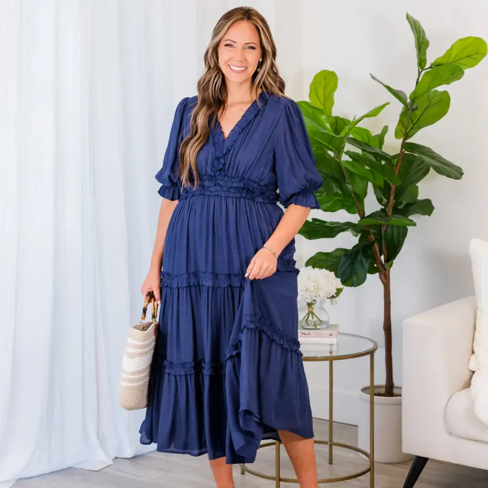 Make A Statement Maxi Dress, Navy