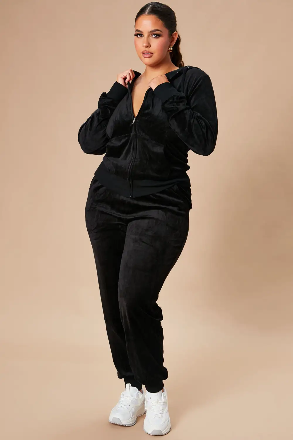 The Original Trendsetter Velour Set - Black