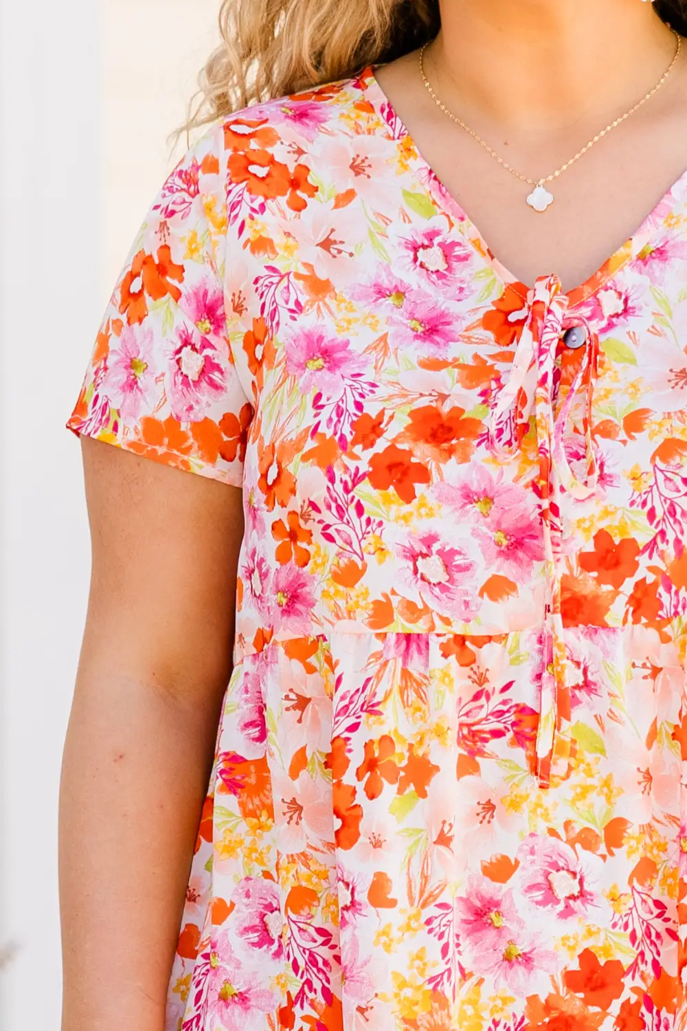Morning In Mallorca Dress, Orange