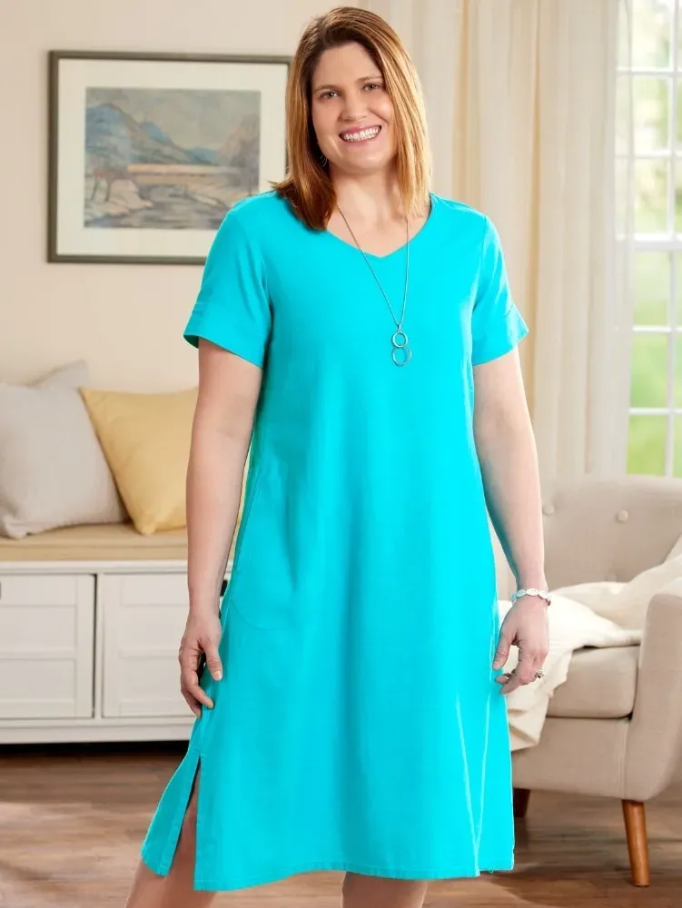 Lovely Linen Midi Dress