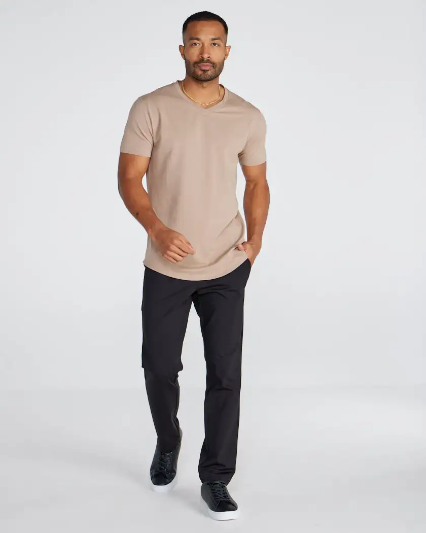 Drop-Cut V-Neck: Lux