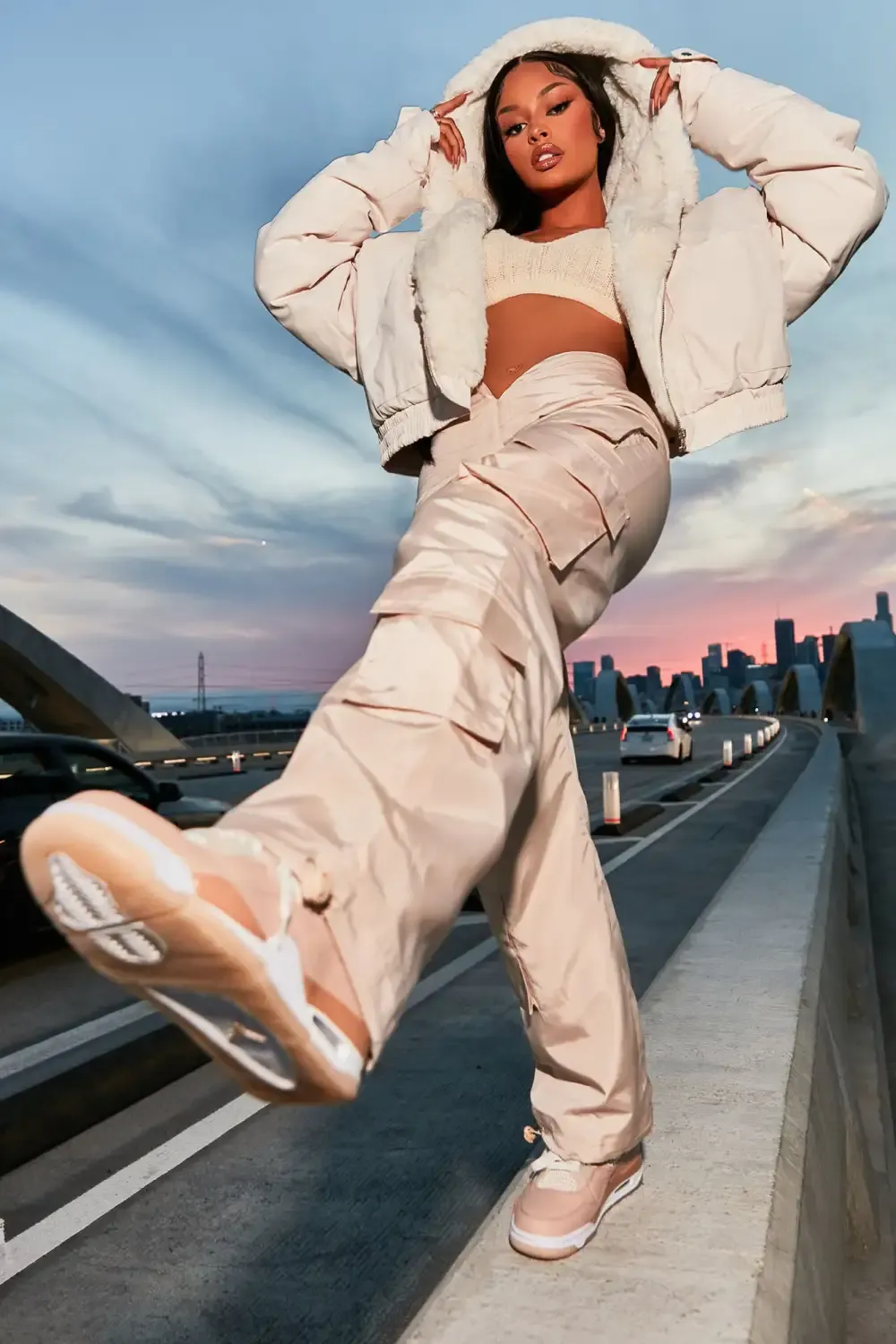 Don't Keep Your Cool Puffer Jacket - Cream