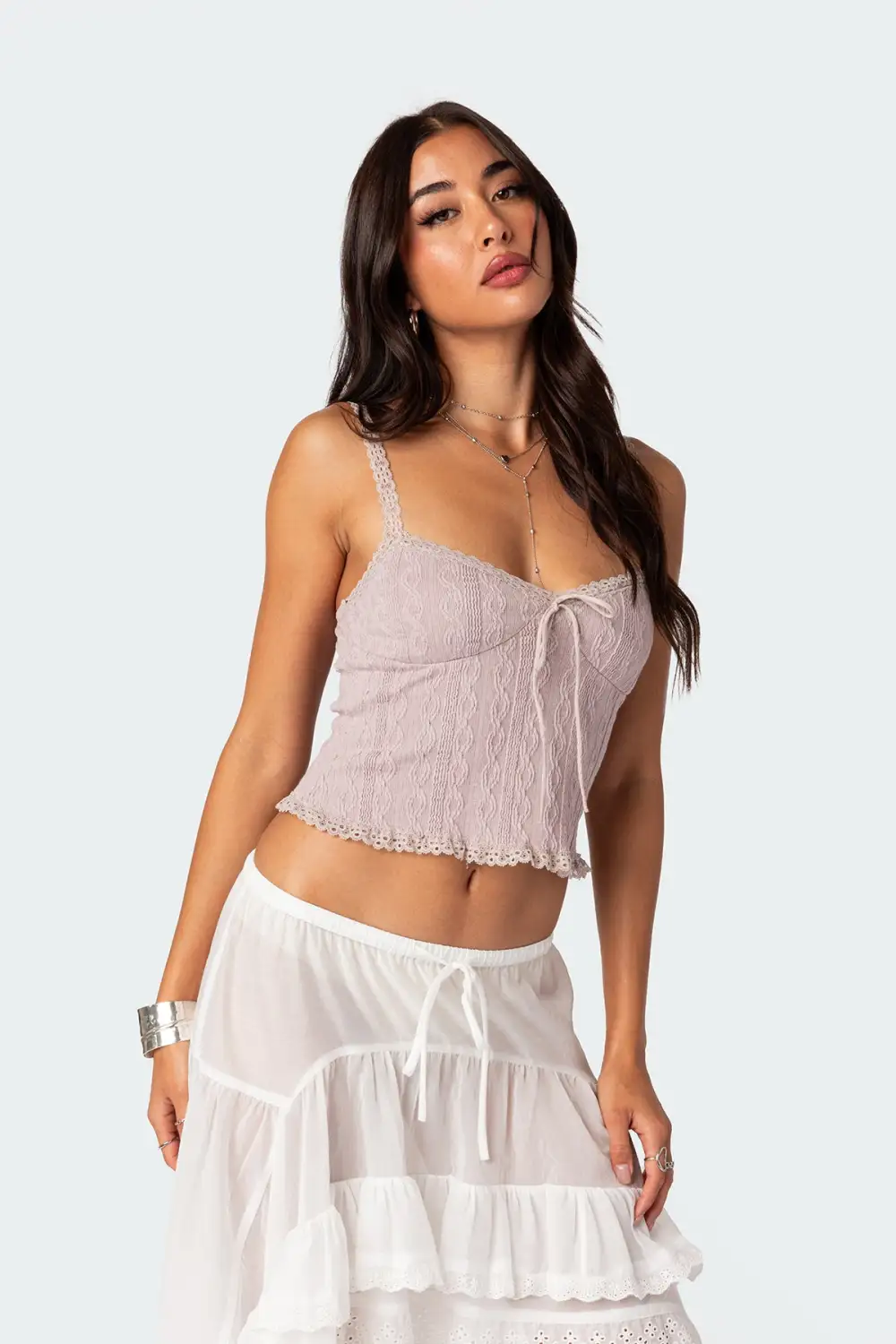 Lacey Knit Tank Top