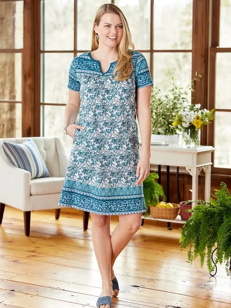Short-Length Cotton Muumuu