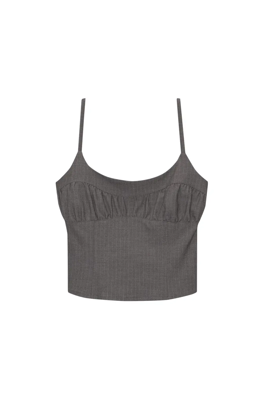 Strappy pinstripe top