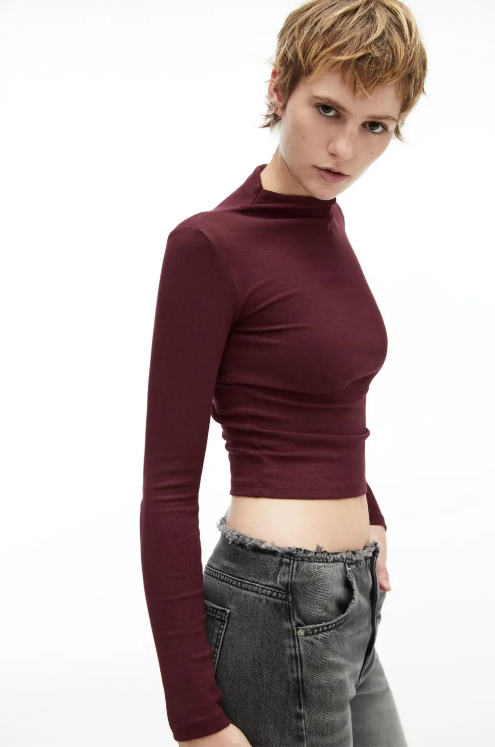 Camiseta cuello perkins