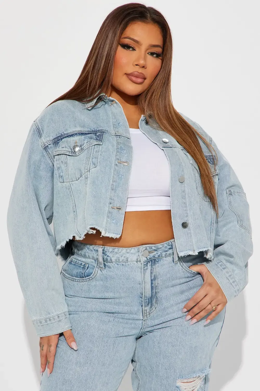 Fly By Night Denim Trucker Jacket - Light Wash