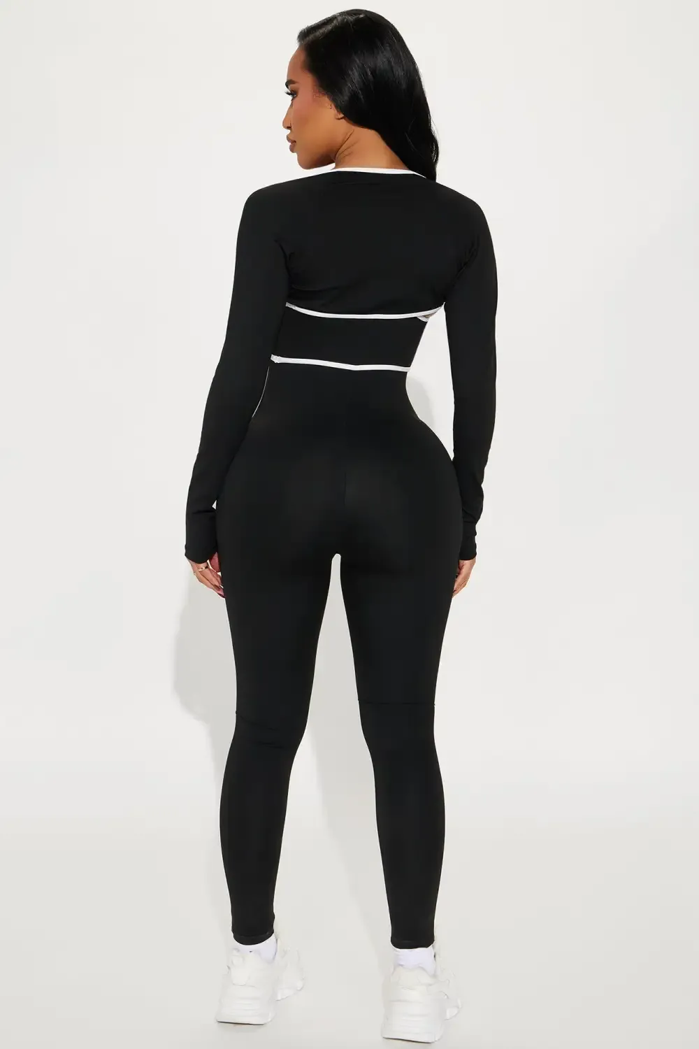 Heidi 2 Piece Bolero Active Jumpsuit - Black