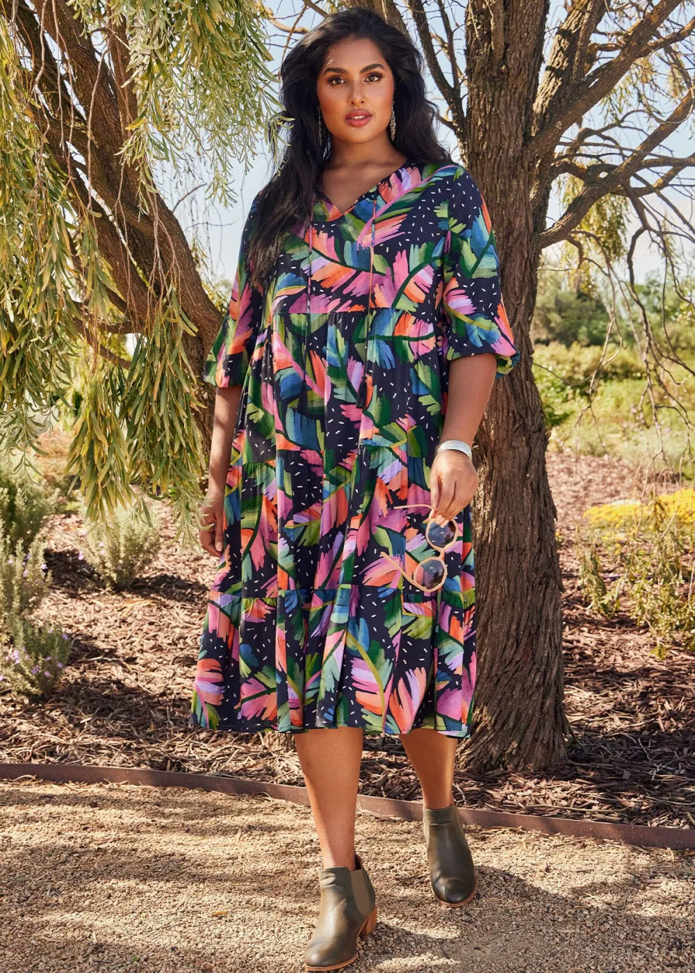 Natural Dreamy Tropics Dress