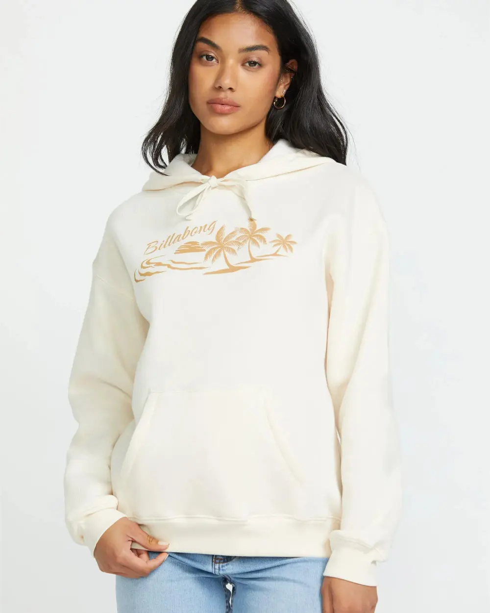 Beach Tropics Po Hoodie - Whitecap