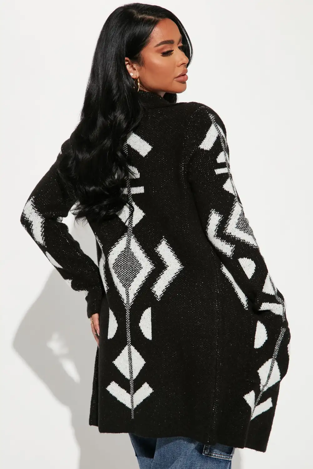 Wanderlust Cozy Cardigan - Black/combo