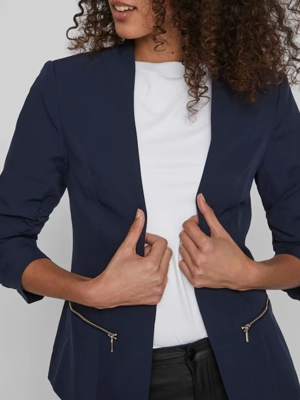 Plain Colored  No Lining Blazer