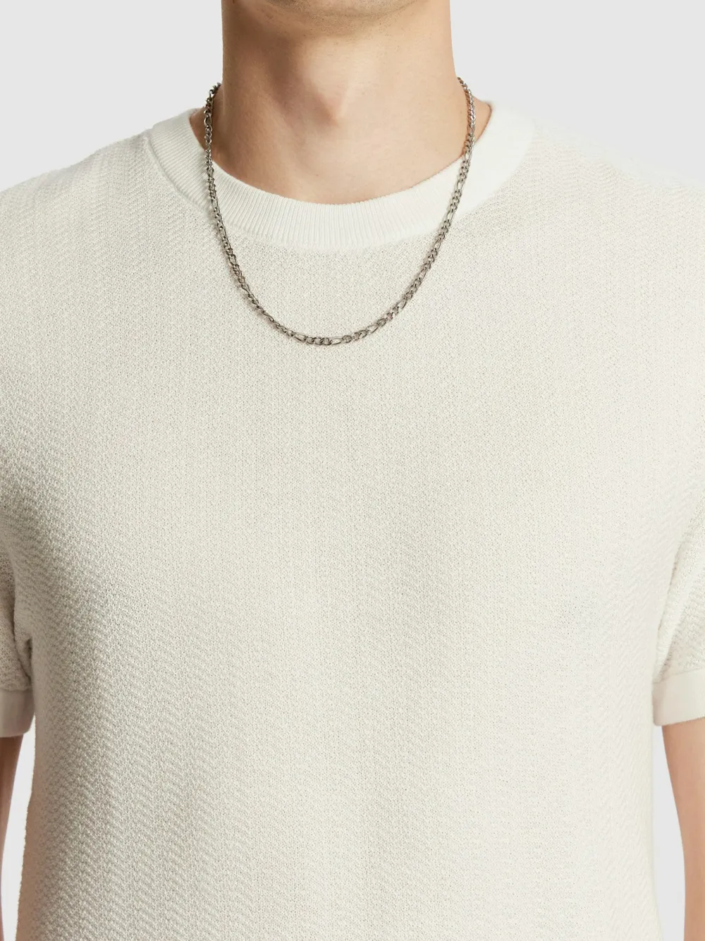 Knit Crew Neck Short Sleeve T-Shirt