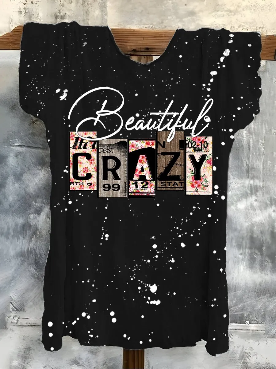 Women's Beautiful Crazy Print T-Shirt