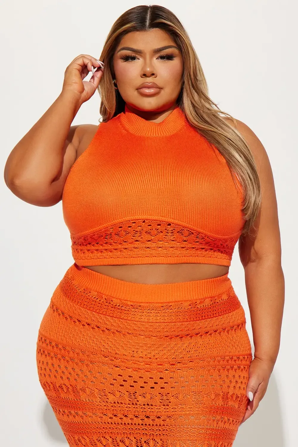 Endless Beauty Skirt Set - Orange