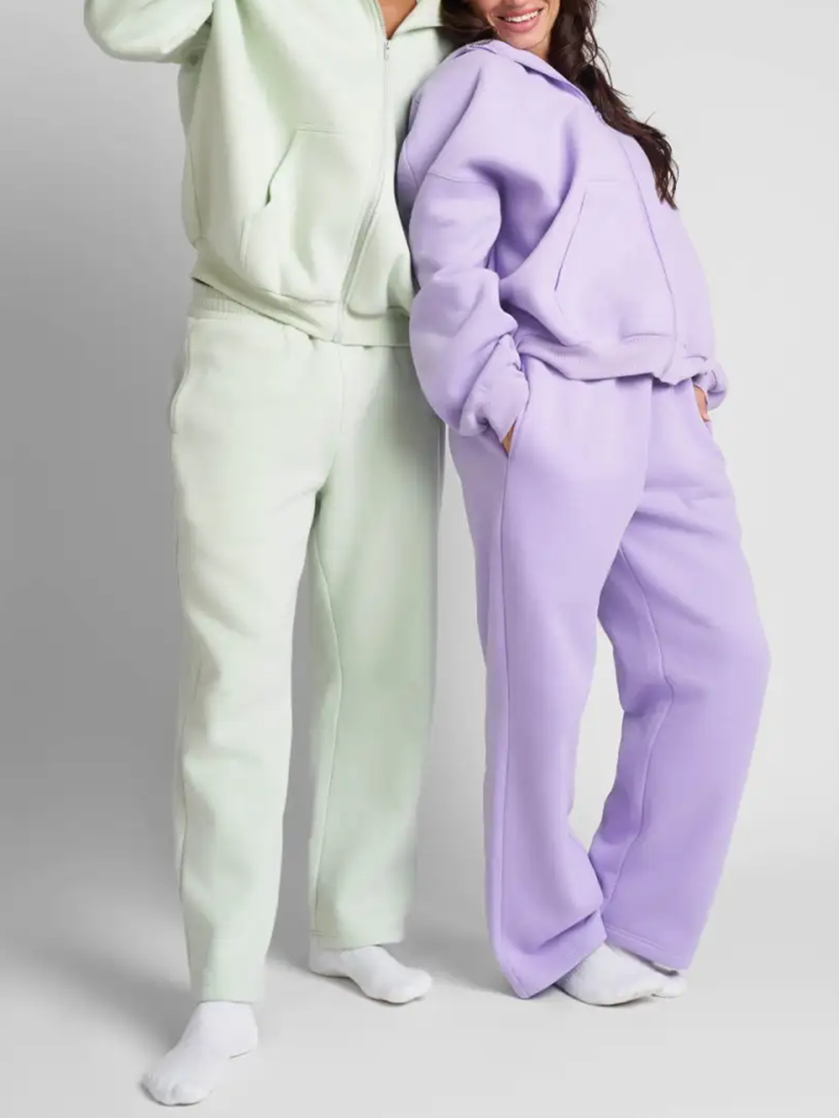 Pastel Zip Hoodie