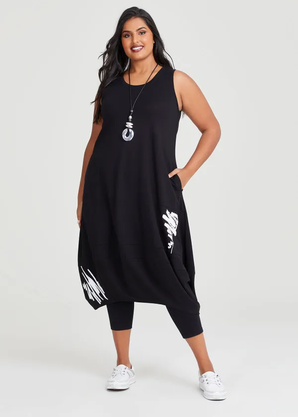 Ponte Ohara Pinafore Dress