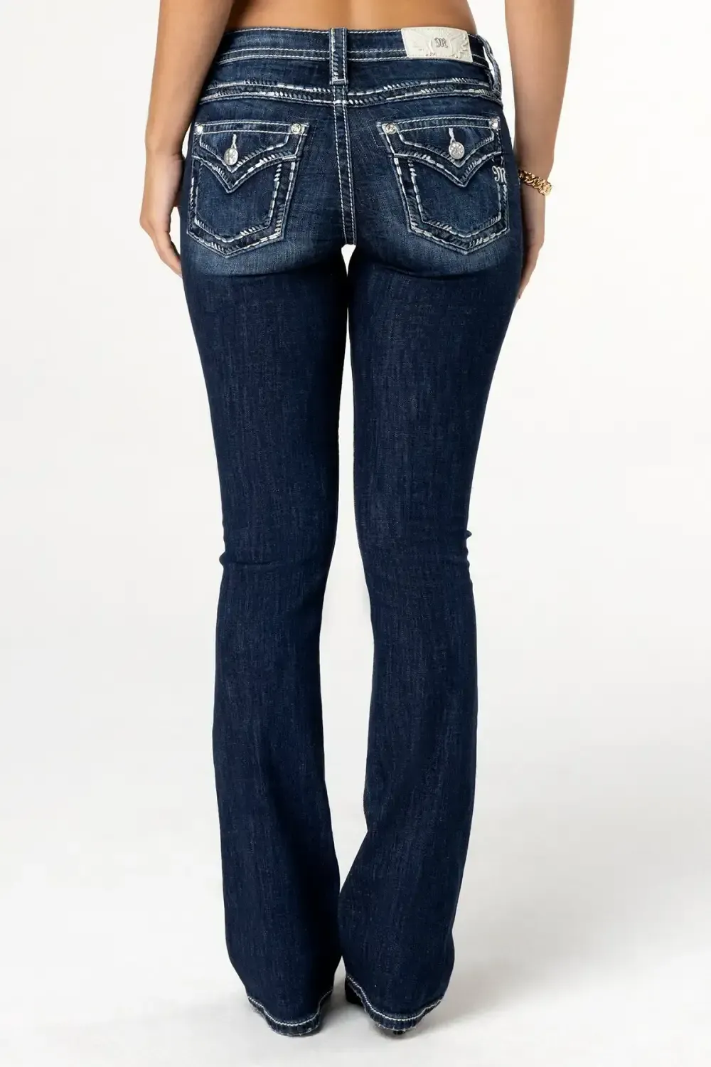 Indi Stitched Bootcut Jeans
