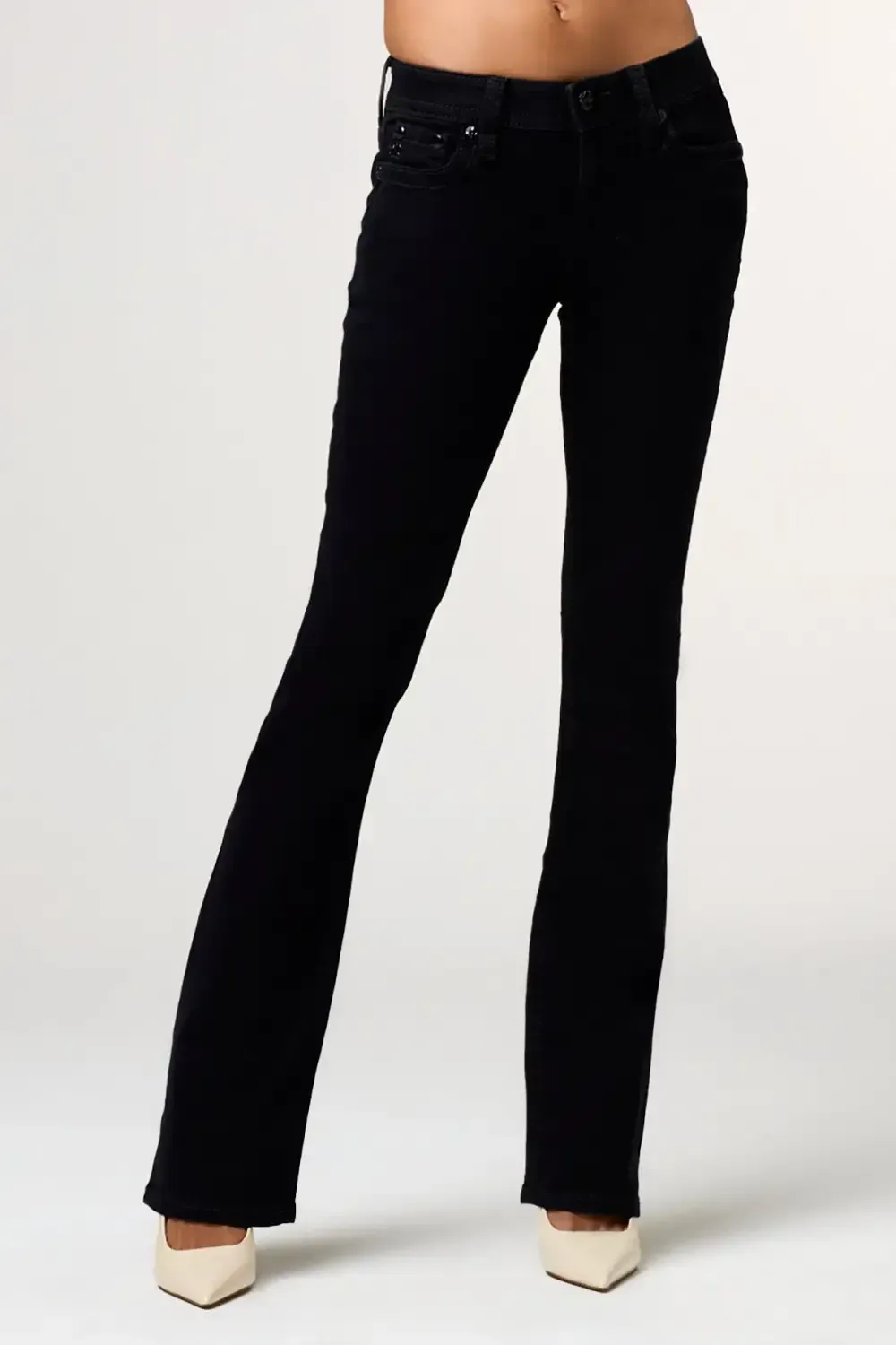Fleur in Carbon Bootcut Jeans