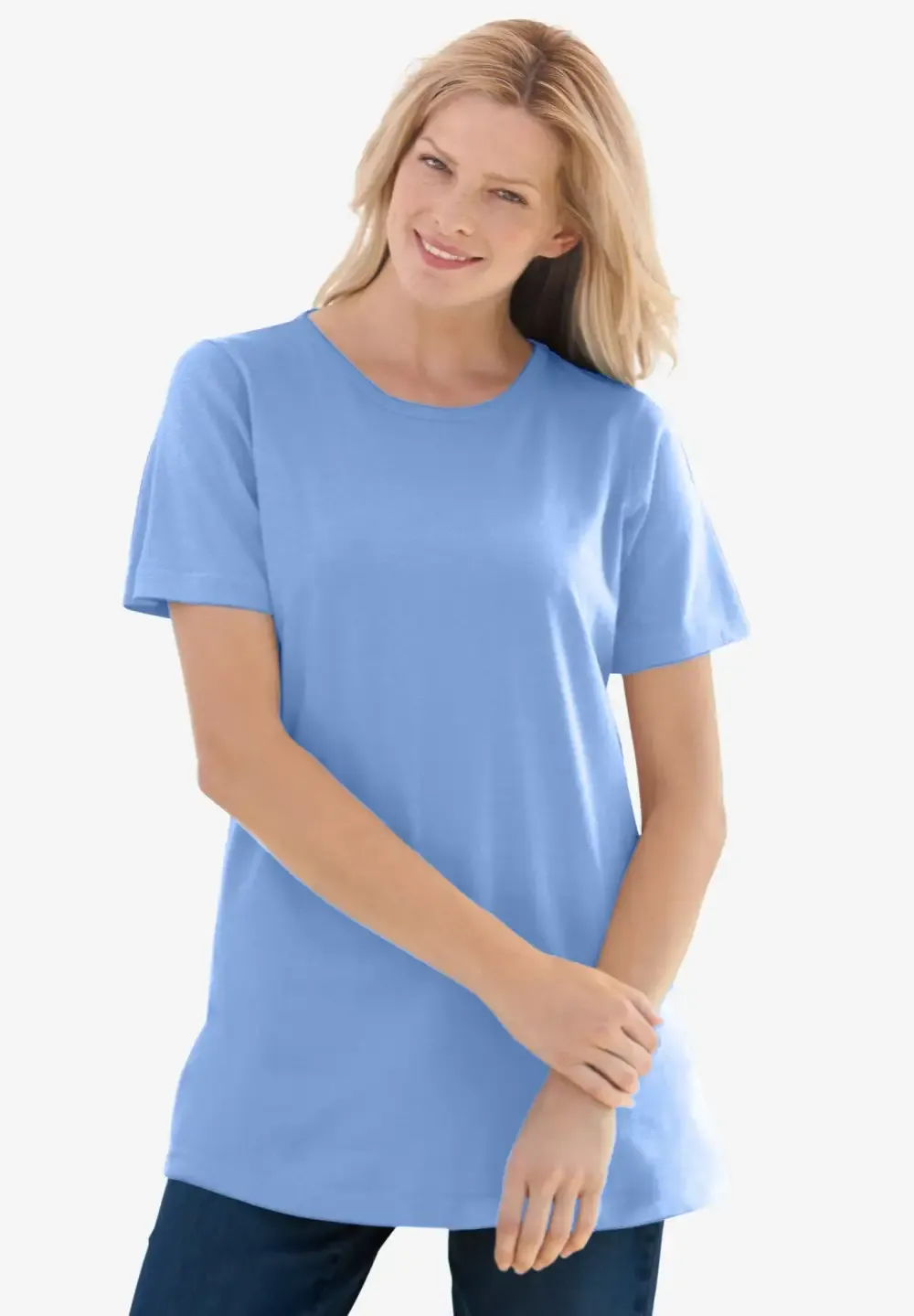 Perfect Short-Sleeve Crewneck Tee