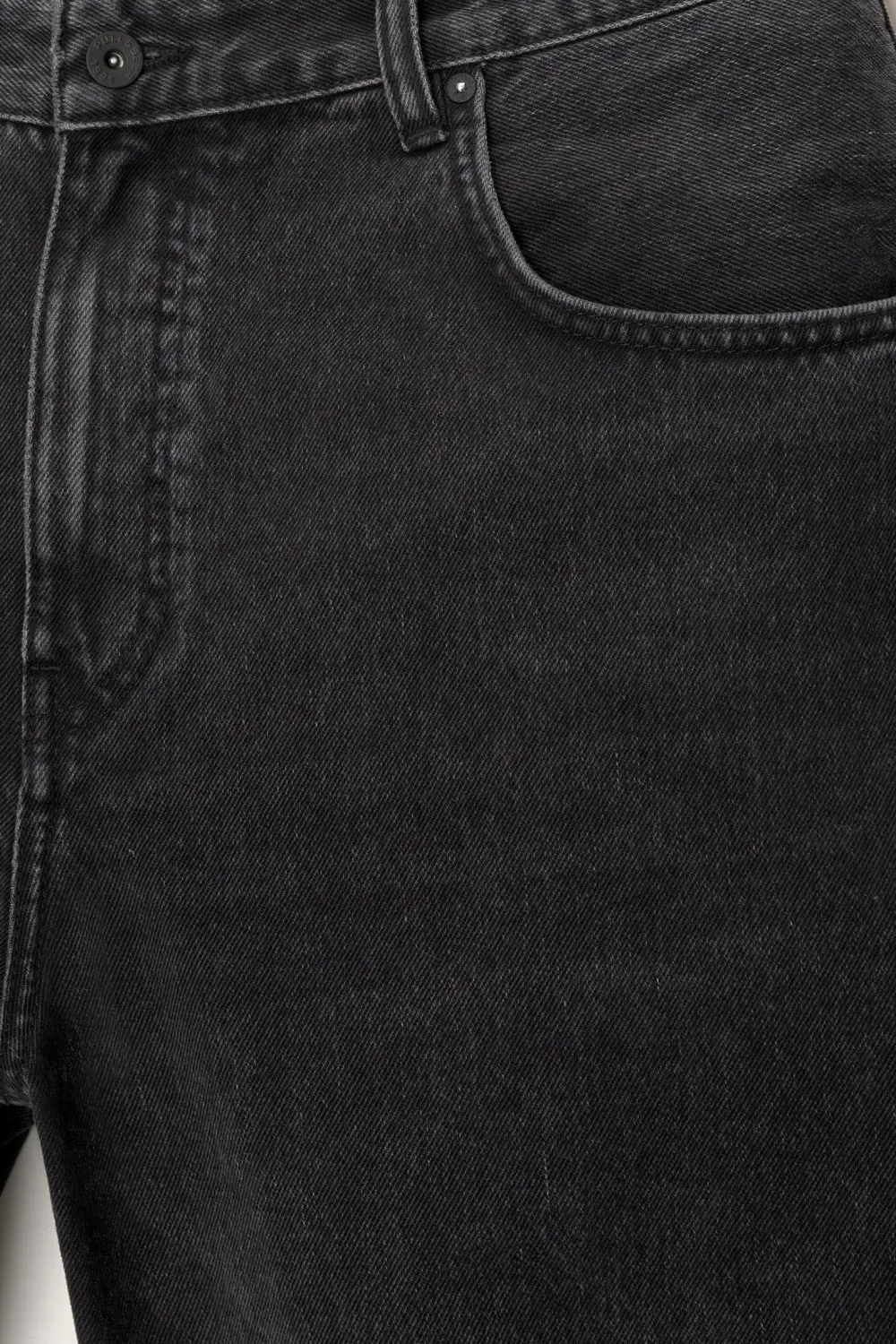 Baggy denim Bermuda shorts