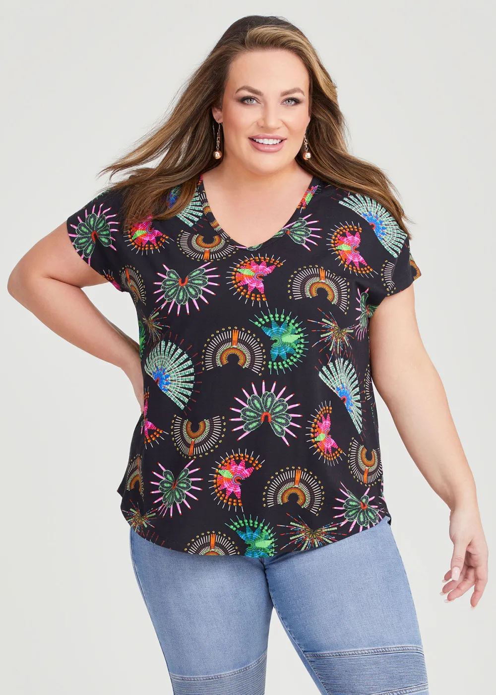 Cotton Tribal Print Top