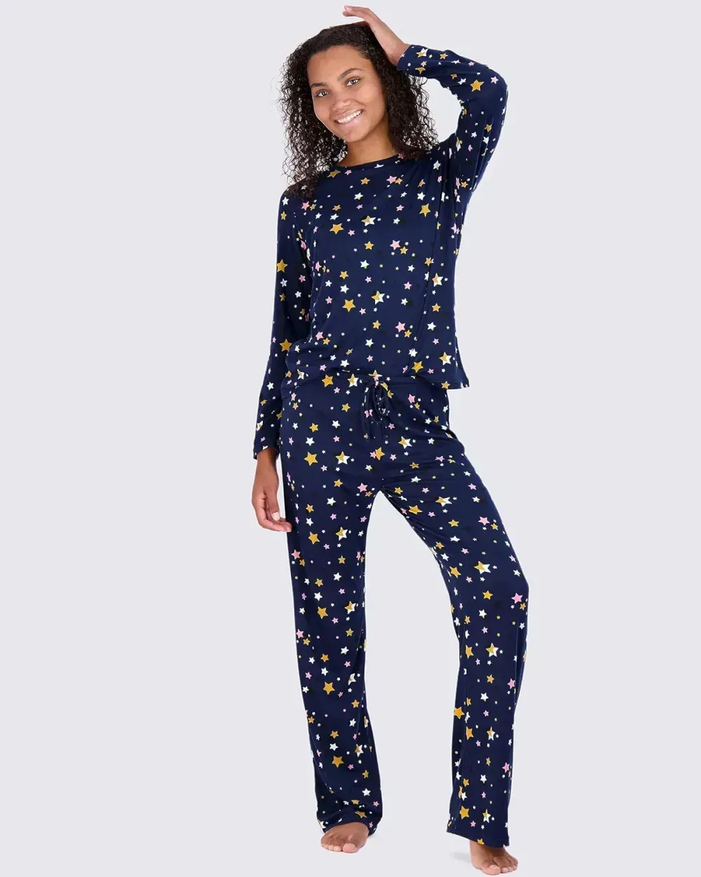 2 Pack: Women’s Pajama Set Super-Soft Short & Long Sleeve Top With Pants (Available In Plus Size)