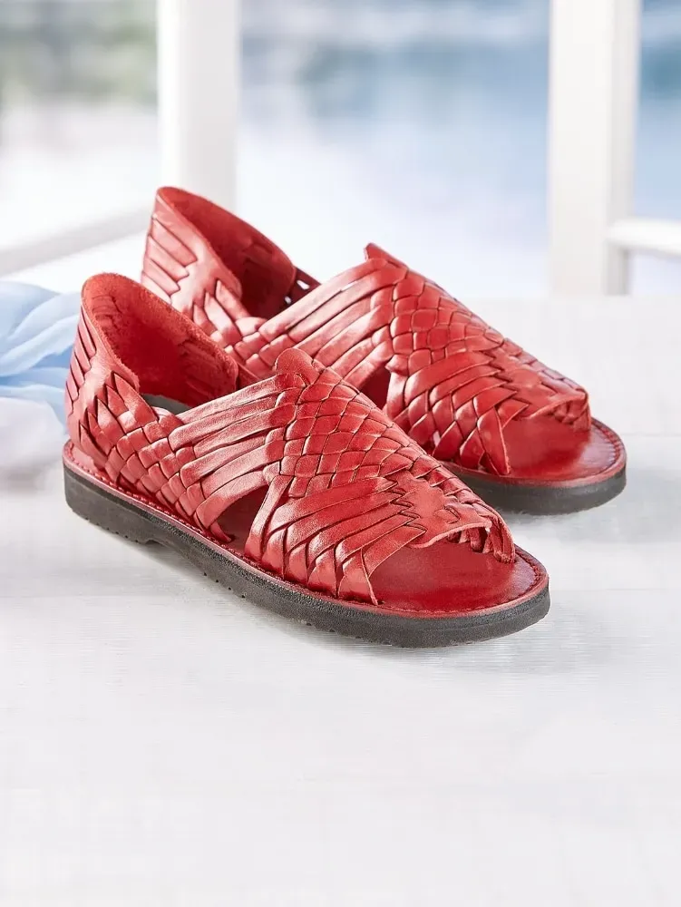 Women's Leather Huarache Sandals