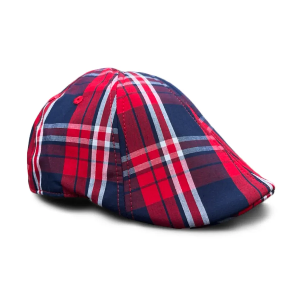 The Liberty Plaid Trainer Boston Scally Cap - Plaid