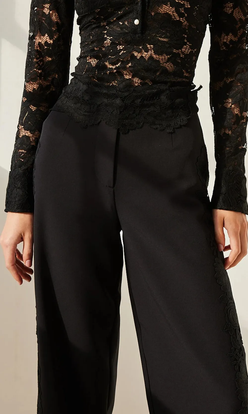 Brenna Lace Combo Pants