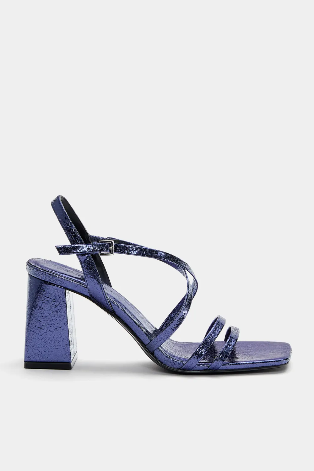Sandalias tacón tira cruzada