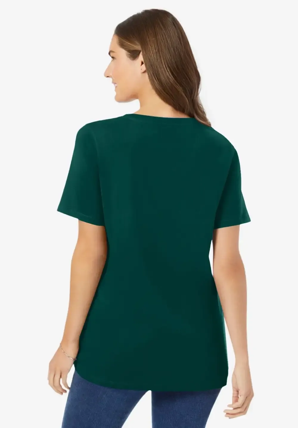 Perfect Short-Sleeve V-Neck Tee