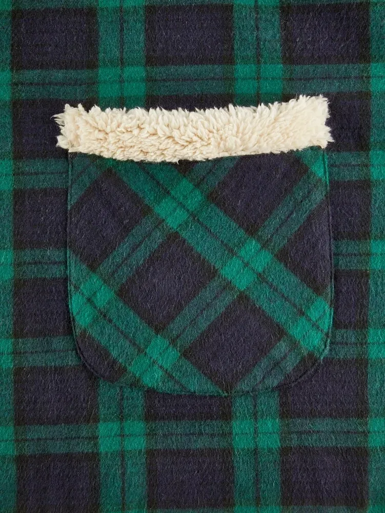 Portuguese Flannel and Sherpa Fleece Cape